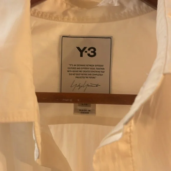 Yohji Yamamoto Y3 avante gard long dress shirt